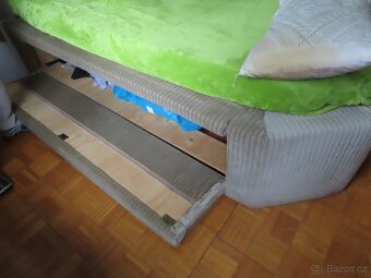 Dvoulůžková postel s úložným prostorem - 4