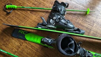 Set dětské lyže ELAN RC 120, lyžáky Technica 3, hůlky - 4