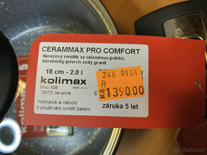 Rendlík Cerammax Pro Comfort s poklicí, ø18 cm, objem 2l - 4