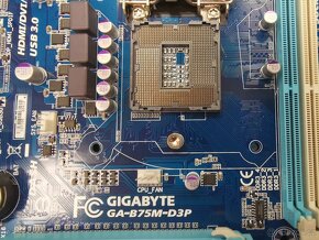 LGA 1155 základná doska GigaByte GA-B75M-D3P 3th gen CPU - 4