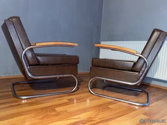 Chromové trubkové křesla Fa.Thonet - 4