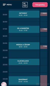 Lístek na FM CITY FEST 2025 pátek - 4