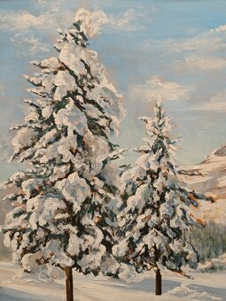 Obraz František Motyčka, Vysoké Tatry, olej na kartonu 64x84 - 4