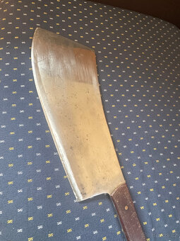 RETRO řeznický sekáč na půlení dobytka VELKÝ 72cm - 4