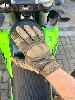 Nové Moto Rukavice S/M hnědé, retro - 4