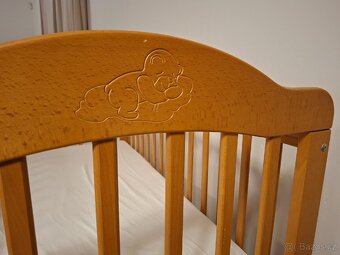 Dětská postýlka, buk - 4