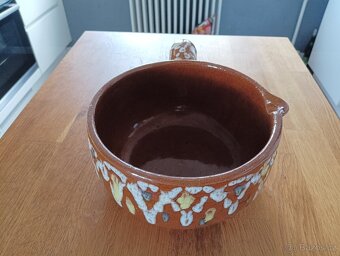 KAMENINOVÝ ABSTRAKTNĚ MALOVANÝ HRNEC GRÉS & POTIERS DIGOIN - 4