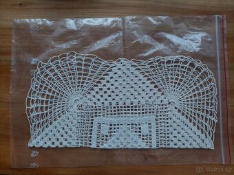 Starožitná háčkovaná dečka - ruční práce - dekorace - SLEVA - 4