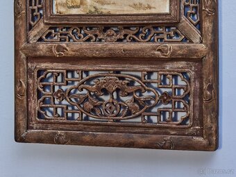 Čínský porcelánový panel s malbou dětí - 4