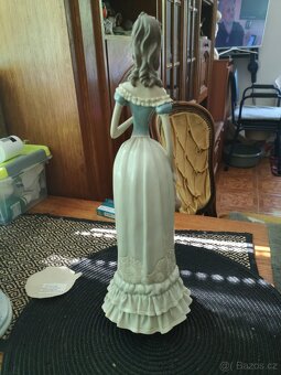 porcelánové sošky vysoké ručně malované - 4