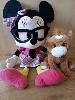 Plyšák Minnie cca 75cm + zdarma přidám plyšového koníka - 4