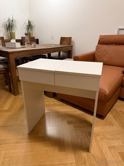 TOALETNÍ STOLEK IKEA, BÍLÝ, 70x40 - 4
