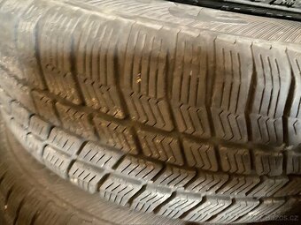 Plechové disky 15” 5x108 a zimní pneu 195/65/R15 - 4