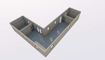 Sestává ze 2 obytných modulů 13x4 m - 4