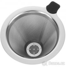 Dripper (bambus) s nerez. filtrem (nový) - 4