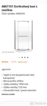 Sprchový kout rohový - 4