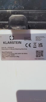 Prodám pračku Klarstein - kompaktní na cesty - 4