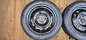 Plechy 15" 4x100 ET52 se zimními pneu 185/60/15 - 4
