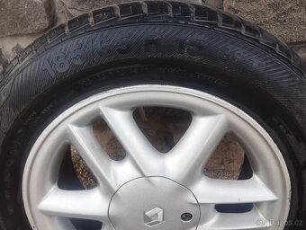 Sada ALU disků Renault + letní pneu 185/65 R15 + rezerva - 4