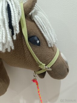 hobby horse hnědý s bílou hřívou - 4