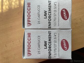Brokové naboje Fiocchi R.12 originál balení 50ks. brok 8,6mm - 4