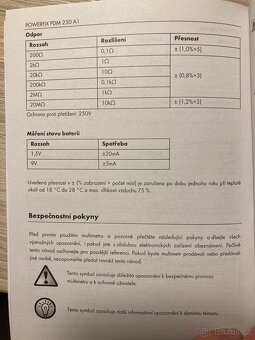 Multimetr PDM 250 A1 - 4