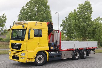 MAN TGS 26.500 6x2 - valník s hydraulickou rukou HMF - 4