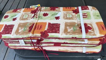 Zahradní polstry na křeslo-Doppler 117x48x5 nepouzivane - 4