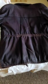 Pánská hnědá bunda z broušené kůže - 4