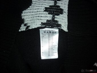 Dámský černobílý dlouhý svetr Takko Fashion - 4