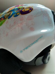 Dětská lyžařská helma TecnoPro junior S/M, 52/56cm, bílá - 4