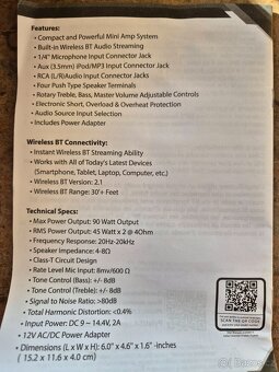 Stereo zesilovač PYLE - 4