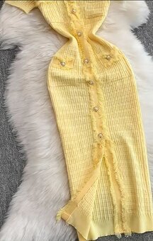 Luxusní nádherné pletené  šaty - 4