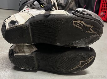 Boty na motorku Alpinestars Supertech R 2024 černo-bílé - 4