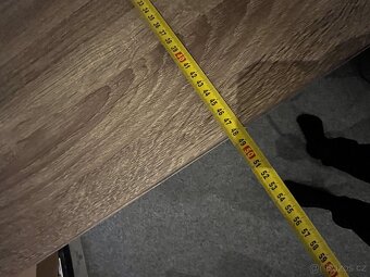 Psací stůl 48×120 barva světlého dubu/černá - 4