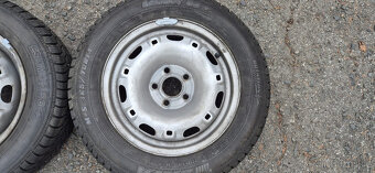 Plechové disky Škoda 5x100 5x14 ET35 165/70r14 Sava S3 zimní - 4