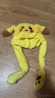 Dětské čepice Stitch,Pokemon,panda s hýbajícími ušima - 4