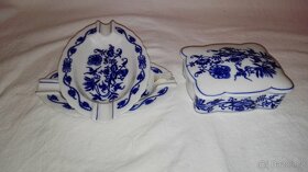 Cibulák 2 druhy popelníků + šperkovnice 1Tř staré značení - 4