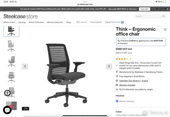 Kancelářská židle Steelcase Think 2 - 4