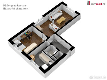 Prodej, byt, OV, 2+1, 52 m2, Omlenická, Kaplice - 4