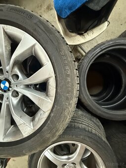 Prodám ALU kola 5x120 R17 Zimní zánovní Pneu - 4
