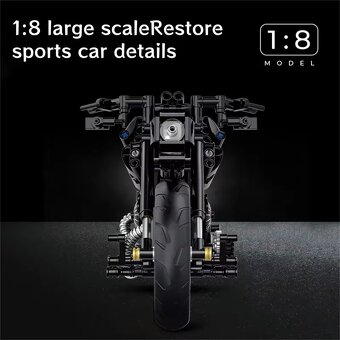 Stavebnice motocyklu Harley, kompatibilní s LEGO - 4