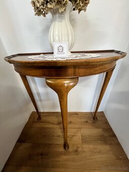 Stylový půlkulatý konferenční stolek & florentské zrcadlo - 4