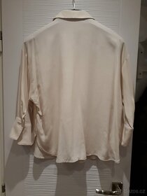 Dámská košilová halenka tělové barvy MANGO - 4