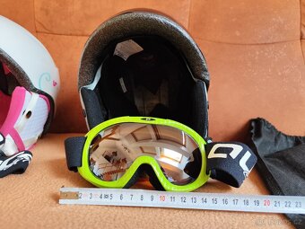 Dětská lyžařská helma, brýle - 4