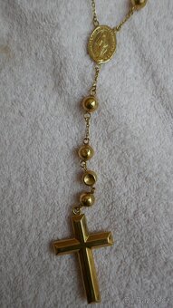 ZLATÝ RŮŽENEC 36.8G//76CM - 4