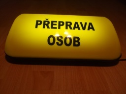 Transparent Taxi velký , magnetický , 12 V - 4