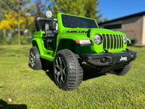 Elektrické autíčko Jeep Wrangler 4x4 - zelené; nová baterie - 4