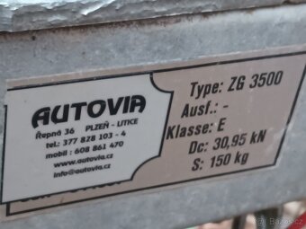 Sklápěcí vlek Pongratz 3000 kg celková. - 4