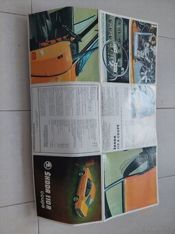 Skoda 110r Coupe originální prospekt k vozu rok 1971 - 4